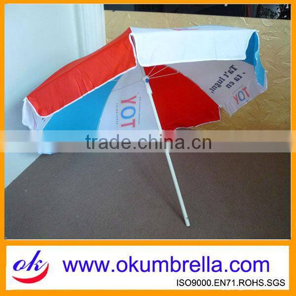 Shenzhen customized high quality wooden frame beach umbrella