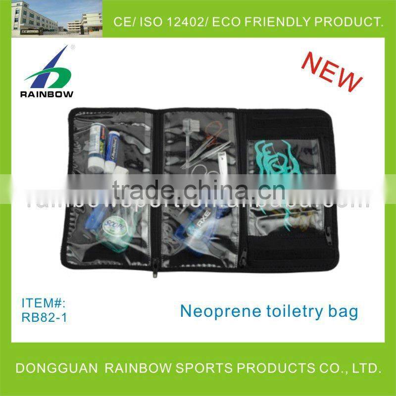 Neoprene toiletry bag