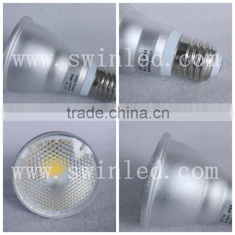 waterproof IP65 LED PAR20 light bulb,cob 7W PAR20 630lm RA>80