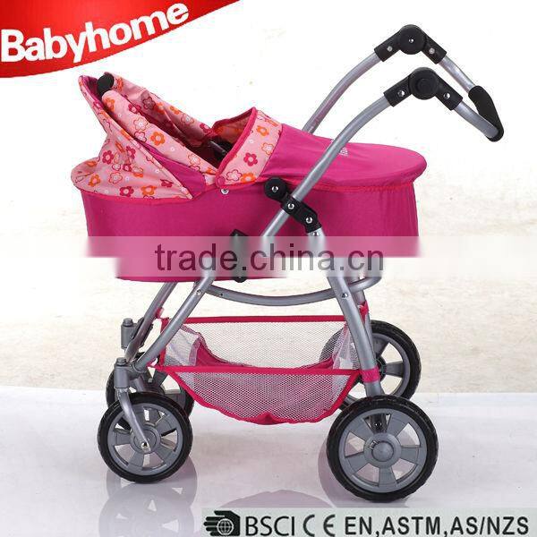 attractive high qulaity metal baby doll stroller with handle