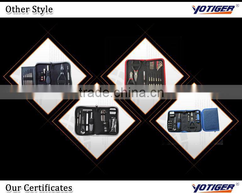 24PCS hand tool sets hex key wrench sockets bits claw hammer precision screwdriver