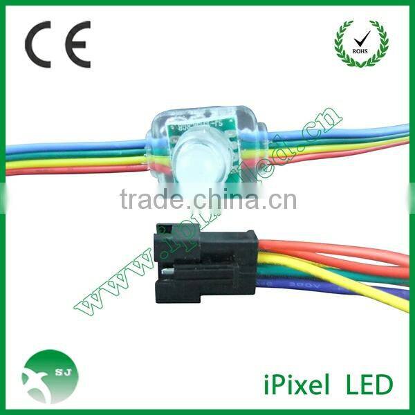 12mm waterproof adressable square diffused digital RGB LED pixels ws2801 IP66