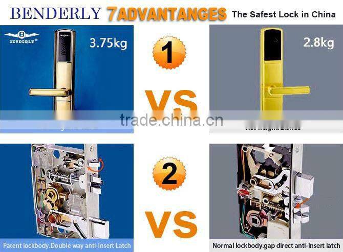 rfid card reader security hotel lock