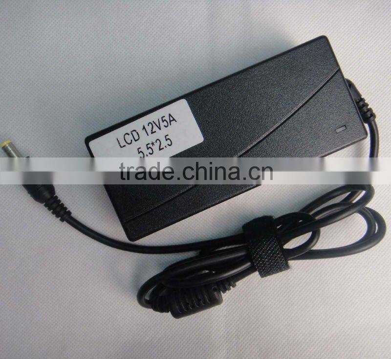 GOOD quality 12v 5a LED power AC supply for LCD and led
