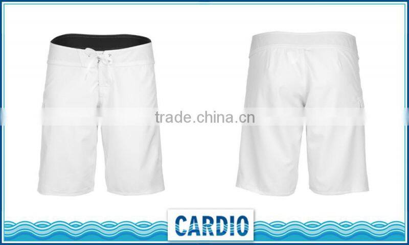 women's white color beach walking shorts