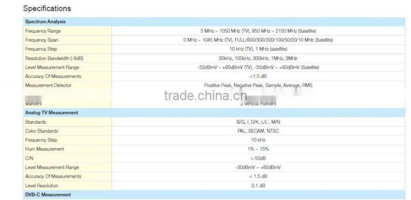 NEW S7200 Analog Digital Satellite TV Analyzer DVB-C/T/H/T2/S/S2