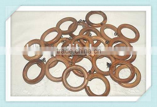 Vintage Wood Curtain Drapery Rings