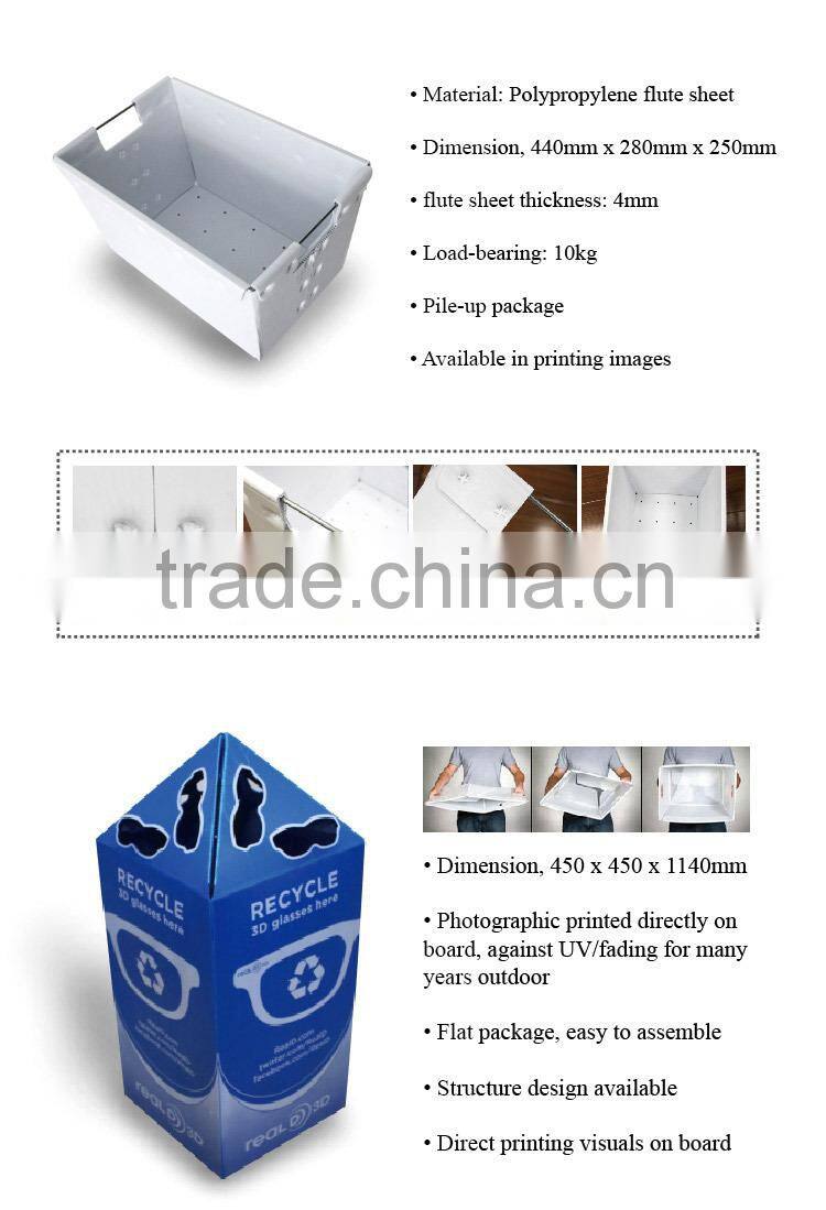 China supplier hot sale coroplast plastic sign board with UV flat bed printer