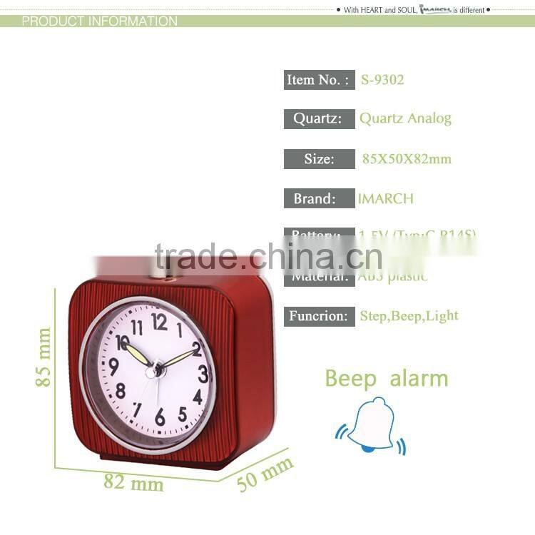 S-9032 pretty customized table alarm clock