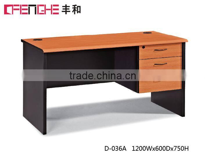 made in china commercial simple office desk with locking drawers