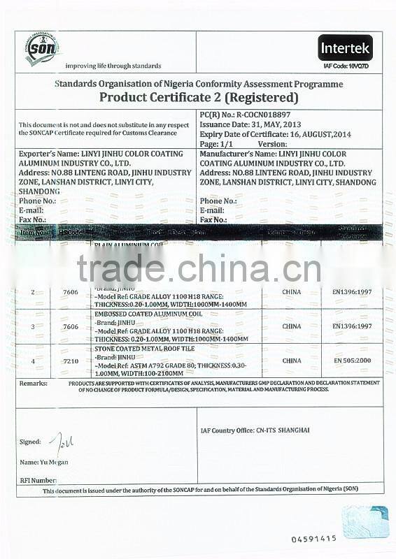 Mirror Embossed Polish Finished Aluminium Coil