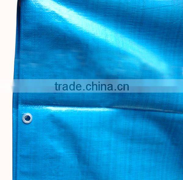 Blue color HDPE material tarpaulin in pieces