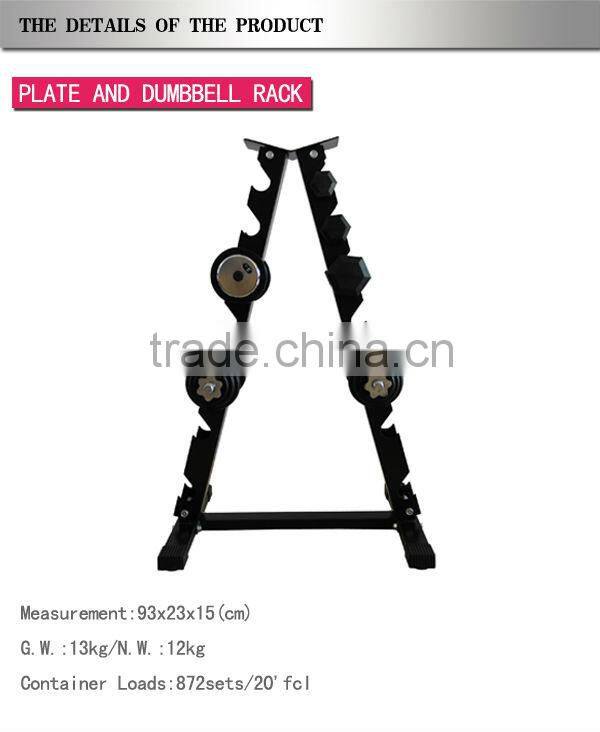 PLATE AND DUMBBELL RACK