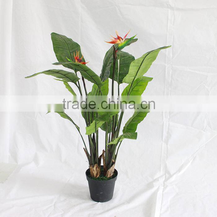 2015 latest fake paradise bird flower tree