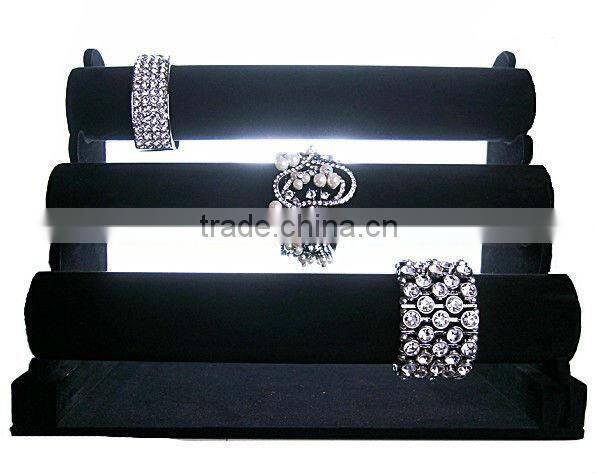 Black Flannelette BANGLE BRACELET Display Dia 5cm