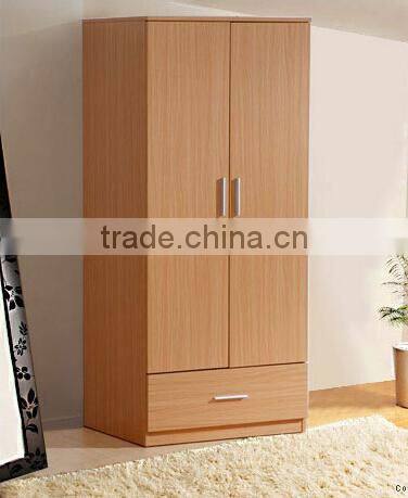 melamine particle board 2 doors and 3 drawers wardrobe design
