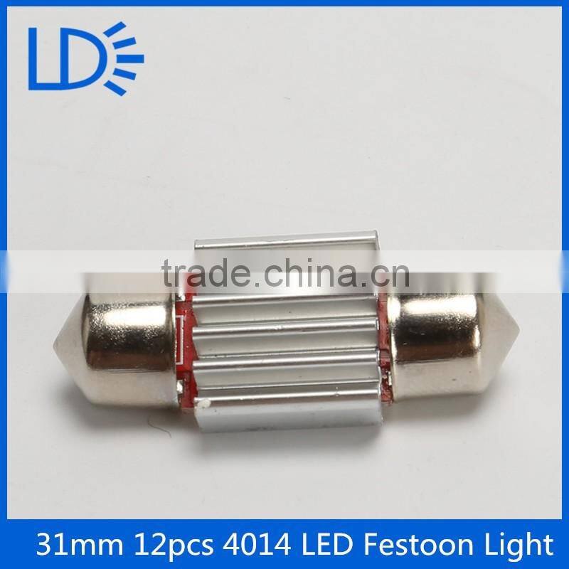 Festoon bulbs 31mm 36mm 39mm 4014 12smd dome light