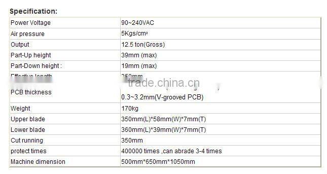 aluminium PCB cutting machine , LED Aluminium PCB separator