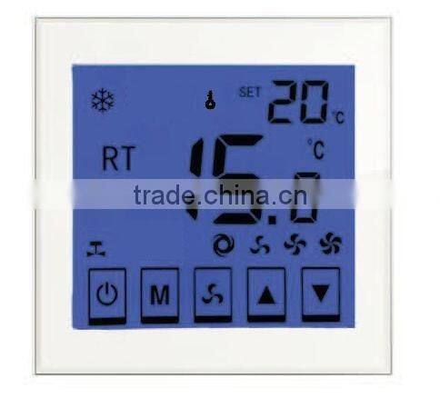RL302 Touch Screen LCD FCU Digital Room Thermostat