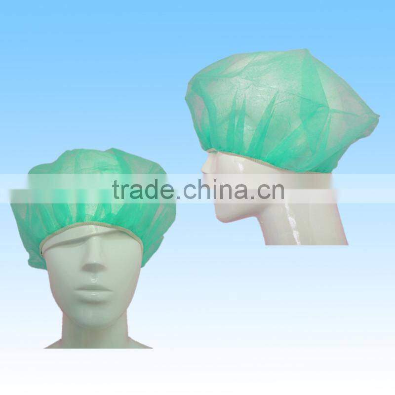 colorful non-woven pp fabric bouffant mob caps