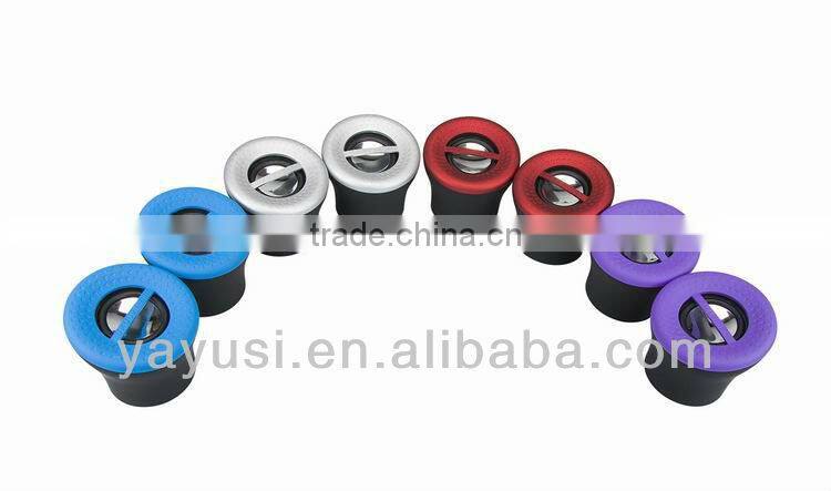 2.0 passive type speaker for computer/mobile phone with vibration membrane at bottom