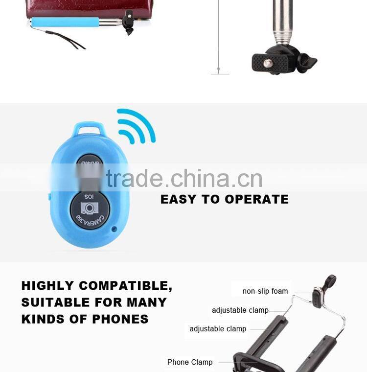 monopod selfie stick bluetooth remote shutter