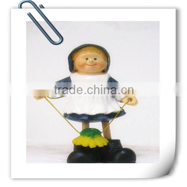 Factory Price Child Figurine Doll Resin Craft for Home Decoration & Gift