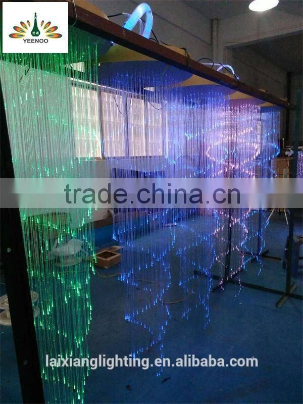 0.5m fiber spiral chandelier with mutilcolor change IR/RF remote controller