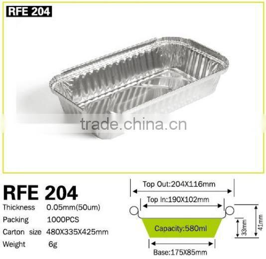 Household Pollution-free Aluminum Tray And Container for Kitchen use