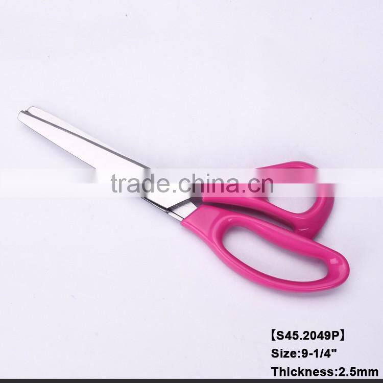 S45.2049-2016 New design high grade quality 9-1/2 pinking shears with colorful PP handle