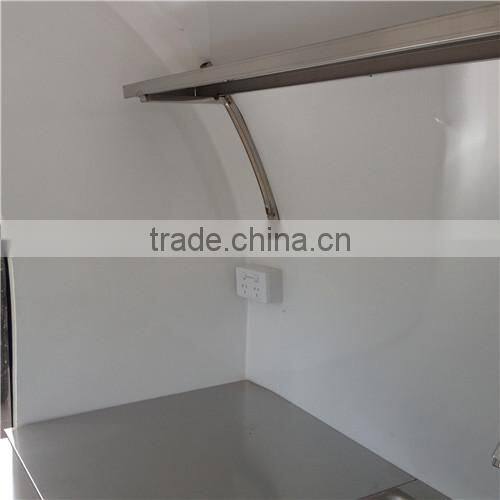 Factory Supply Mobile Ice Cream Cart, Customized Logo Street Fast Food Cart/ Fast Food Trailer