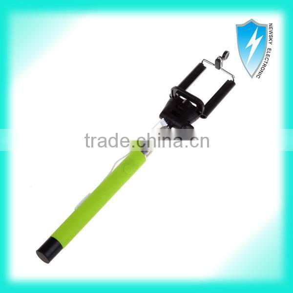 Selfie stick with bluetooth shutter button