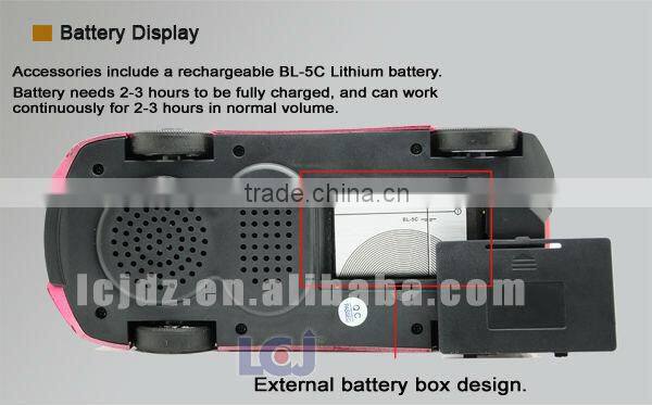 Hot car shaped usb input mp3 player