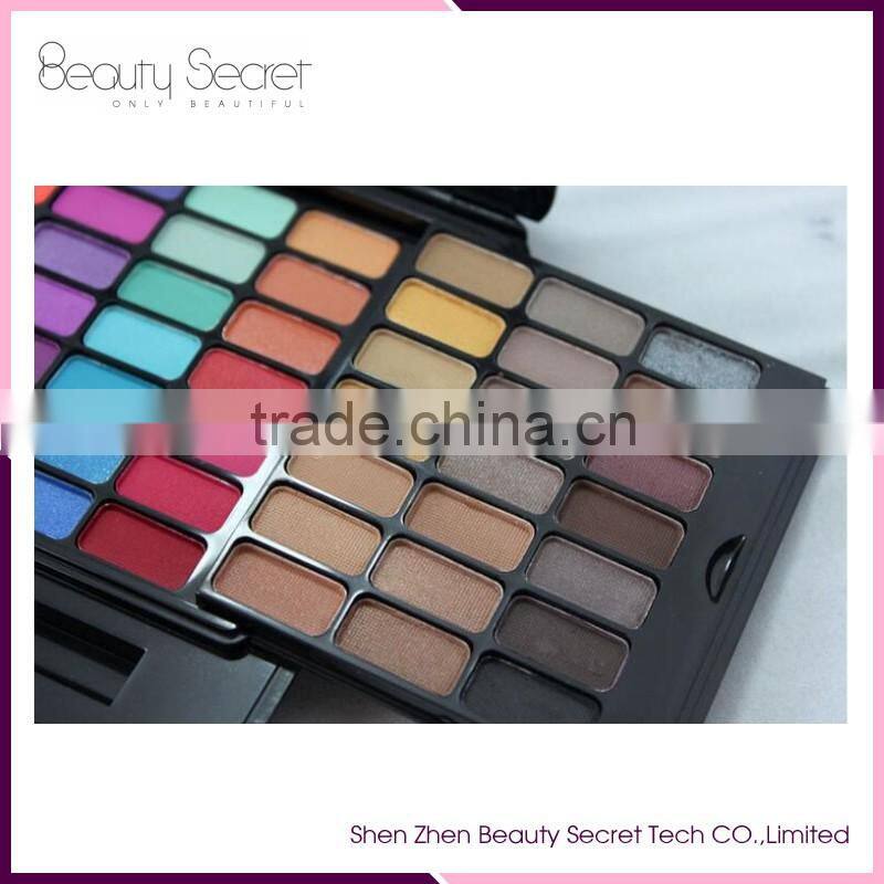 Professional 84 color make up cosmetics eyeshadow with mirror