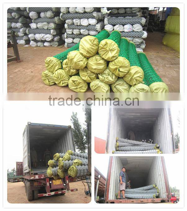 metal frame material and heat treated galvanized chain link fence