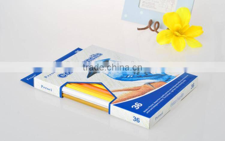 7" wooden color pencils 12color,24color 26 color for Artist Gallery