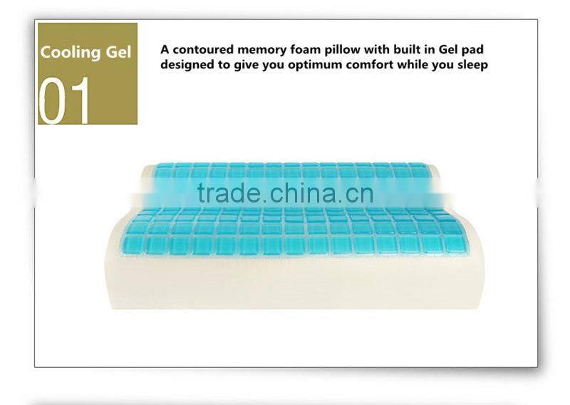 Contour Memory Foam Cooling Gel Pillow