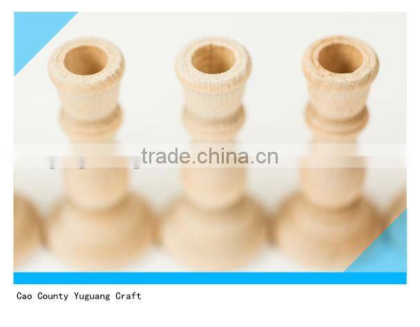 3 inch tall Unfinished Wooden Candle Holders for wedding decor