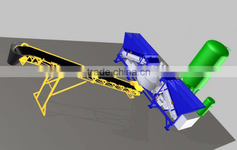 4 batching hopper small capacity concrete plant