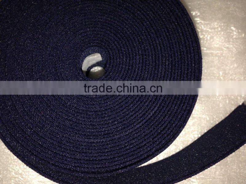 Flat Elastic bands, Blue Marine colors, 3 cm wilde, 3,95meters long
