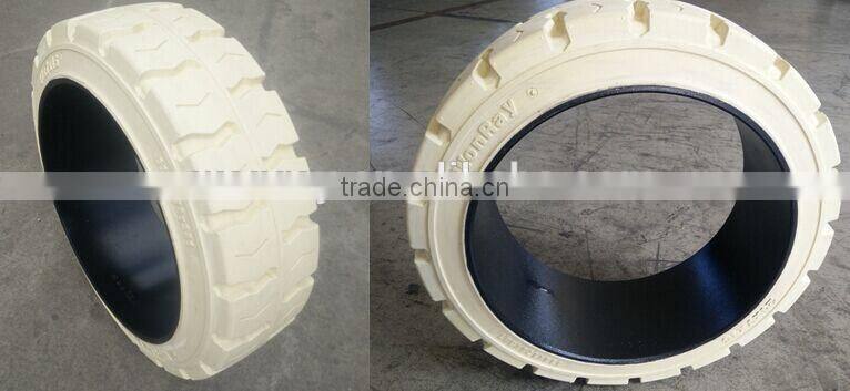 high quality smooth pattern press on solid tyres 15x5x11 1/4 16x7x10 1/2 18x7x12 1/8 for sale