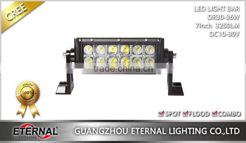 36W 13inch 4WD offroad light bar high lumen industrial equipment vehicles police car led light bar