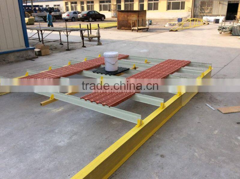 FRP Fiberglass reinforced plastic beam for poultry farm/FRP support beams/Triangular support frame