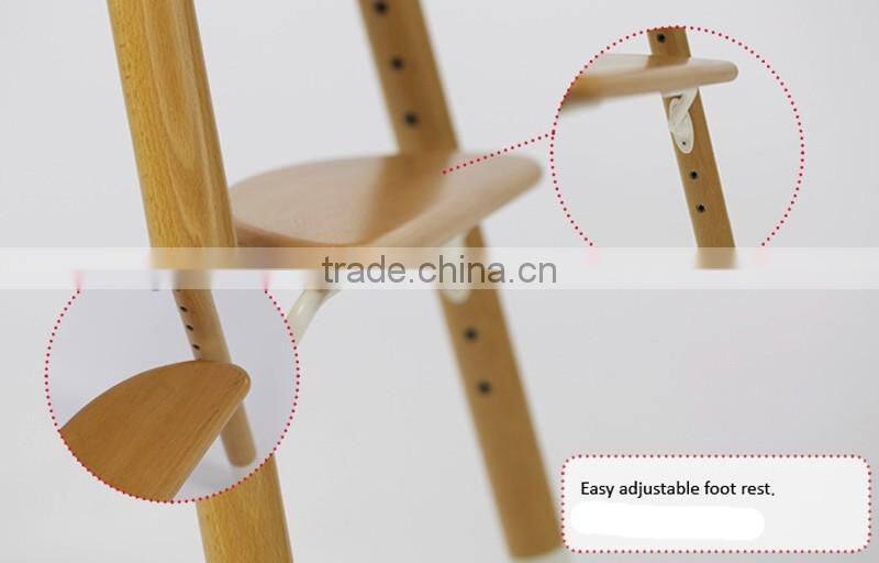 European Simple Style beechwood with dinning tray baby dinning high chair