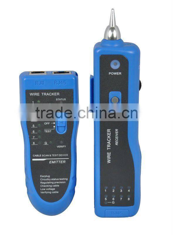 Digital Detector Wire Cable Line DC Anode Cathode Tracer Tracker Tracking Detector Finder Locator Tester w/ Tone & Light Alarm