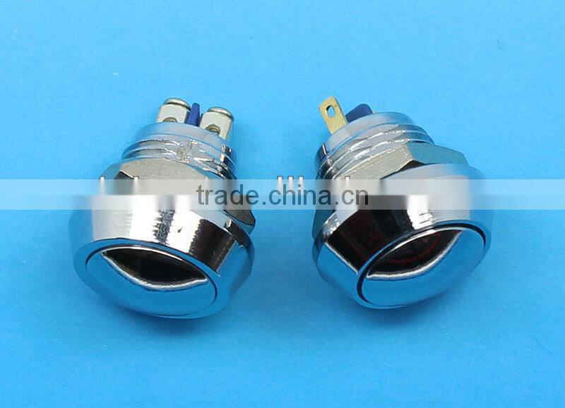 12mm metal waterproof electrical push button switch