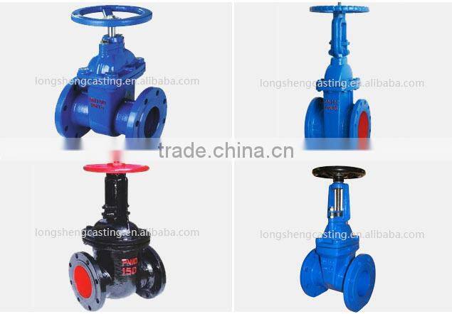 Ductile iron cast non-rising steam gate valve DN 200 PN 16