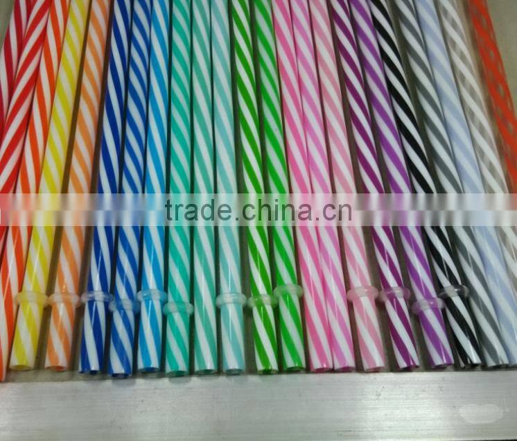 Plastic Party Supply Flexible Paper Drinking Straws