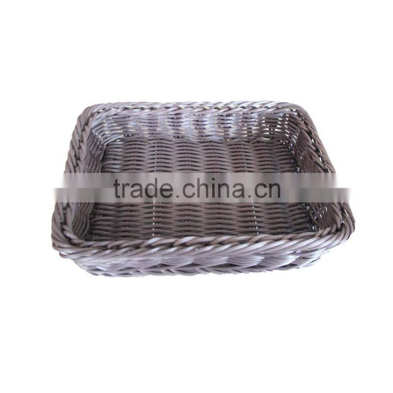 Rectangular PP rattan supermarket display