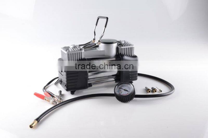 H10063 12V Double-Cylinder Car inflatable Pump Air Compressor Tire Inflators Tool